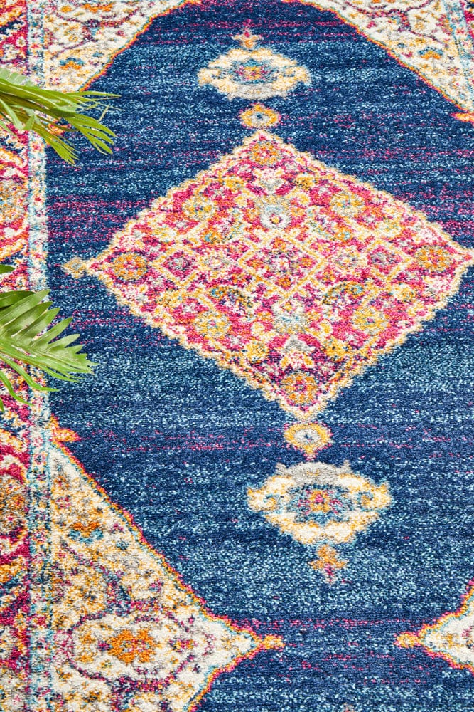 Rug Culture Rugs Century 966 Royal Blue Runner Rug