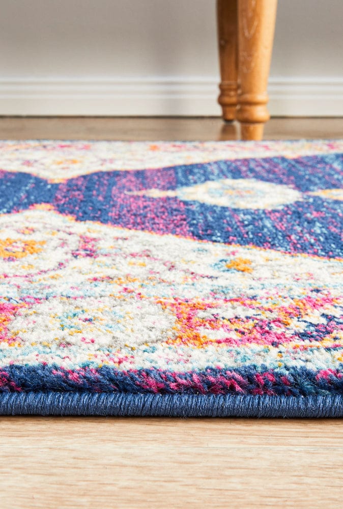 Rug Culture Rugs Century 966 Royal Blue Runner Rug