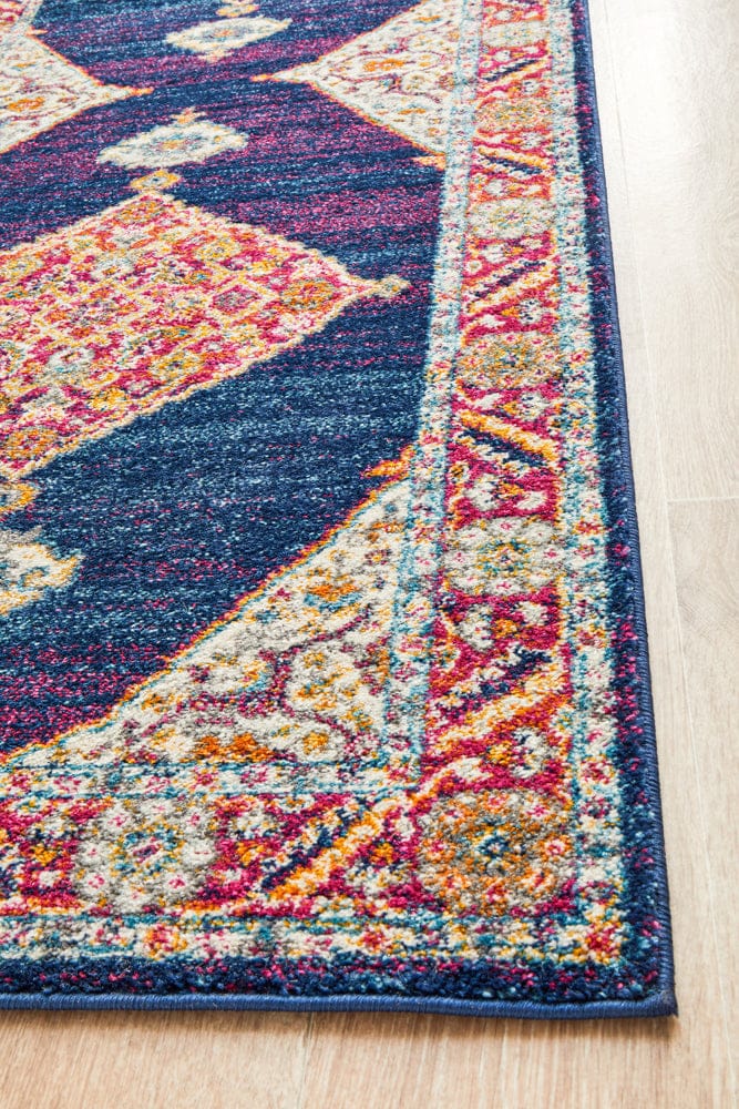 Rug Culture Rugs Century 966 Royal Blue Runner Rug