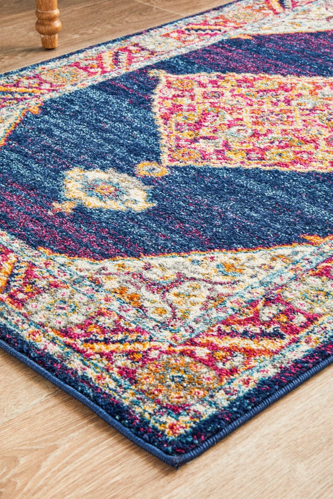Rug Culture Rugs Century 966 Royal Blue Runner Rug