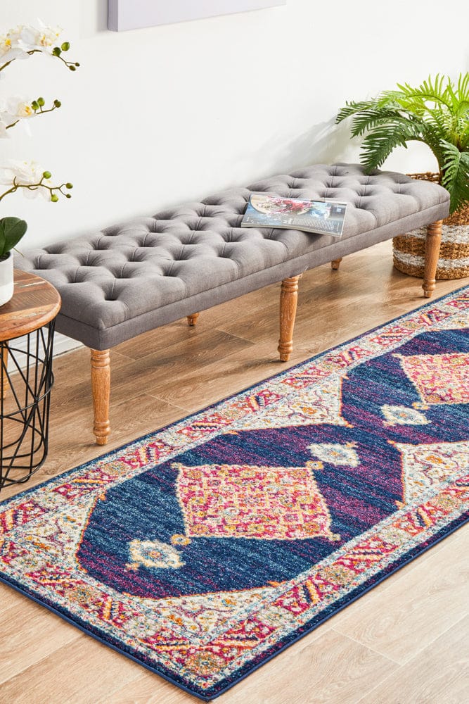 Rug Culture Rugs Century 966 Royal Blue Runner Rug