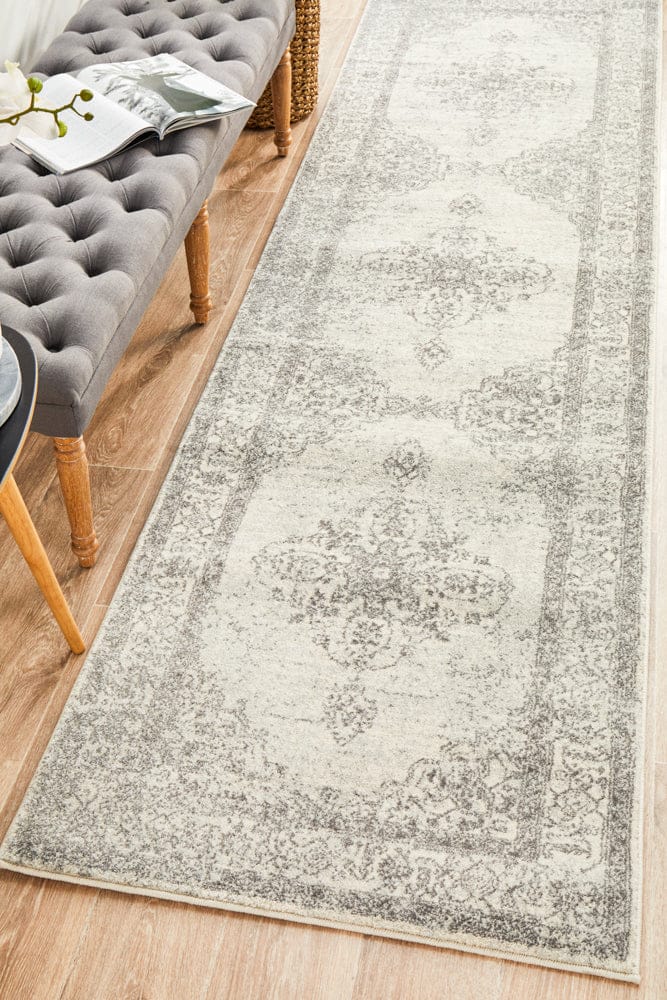 Rug Culture Rugs Century 977 Silver Runner Rug