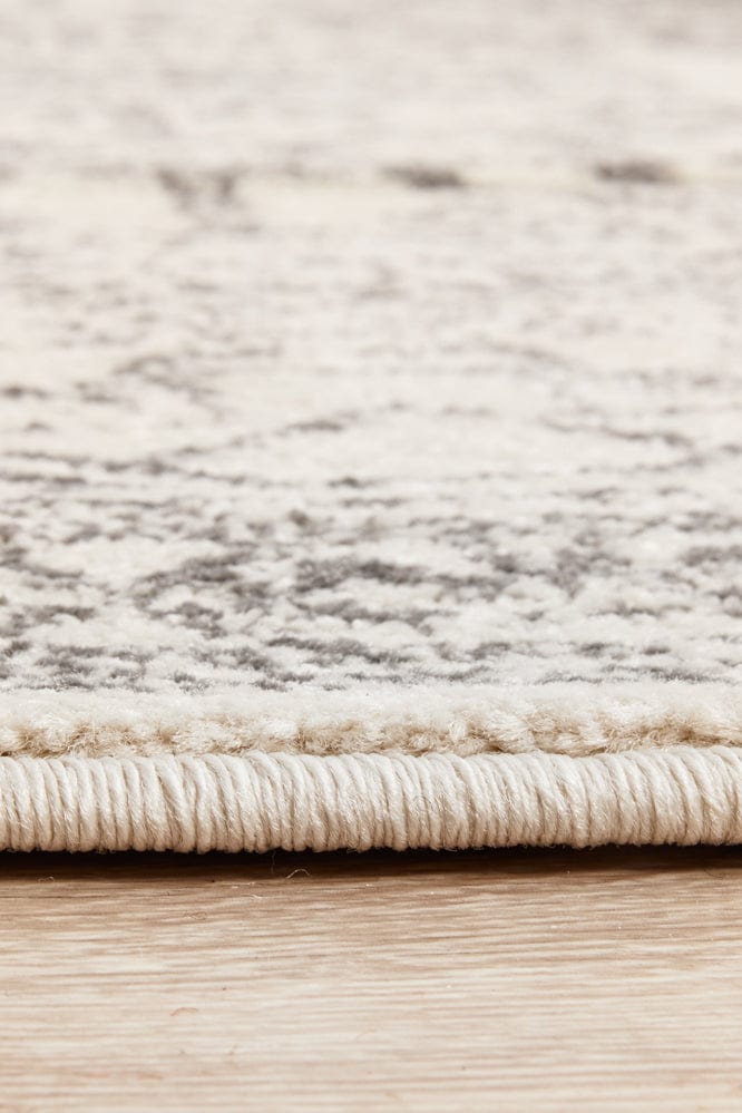 RUG CULTURE Rugs Chrome Addison Silver Round Rug