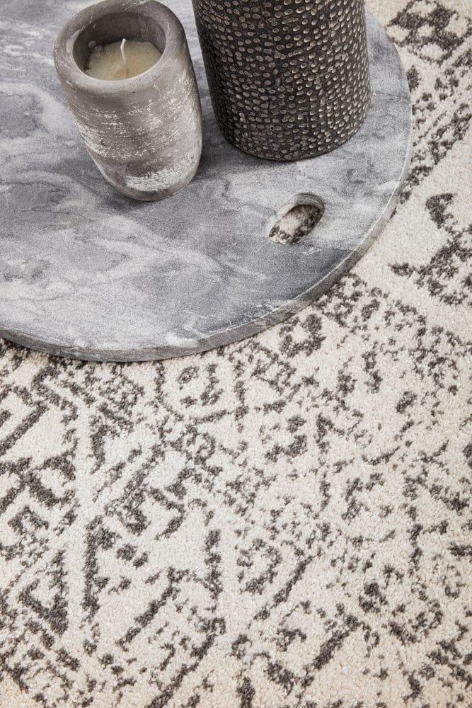 RUG CULTURE Rugs Chrome Addison Silver Rug