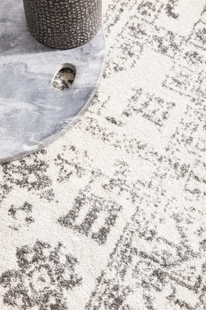 RUG CULTURE Rugs Chrome Addison Silver Runner Rug