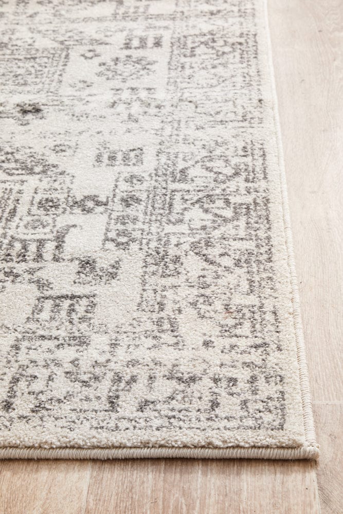 RUG CULTURE Rugs Chrome Addison Silver Runner Rug