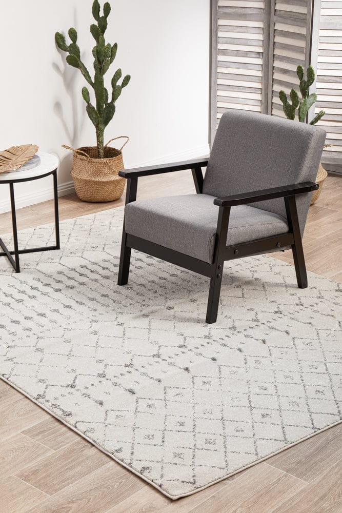 RUG CULTURE Rugs Chrome Elsa Silver Rug