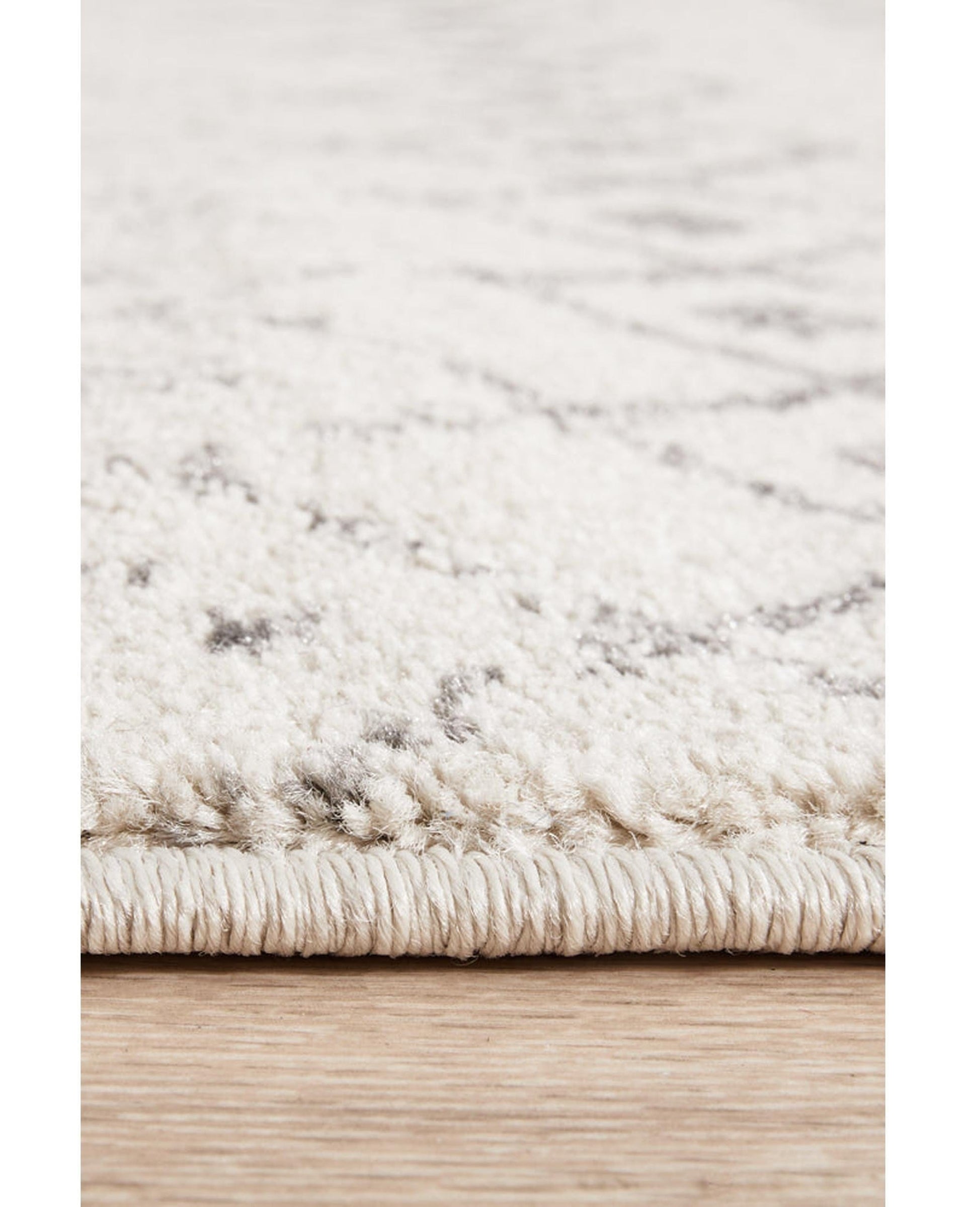 RUG CULTURE Rugs Chrome Elsa Silver Runner Rug