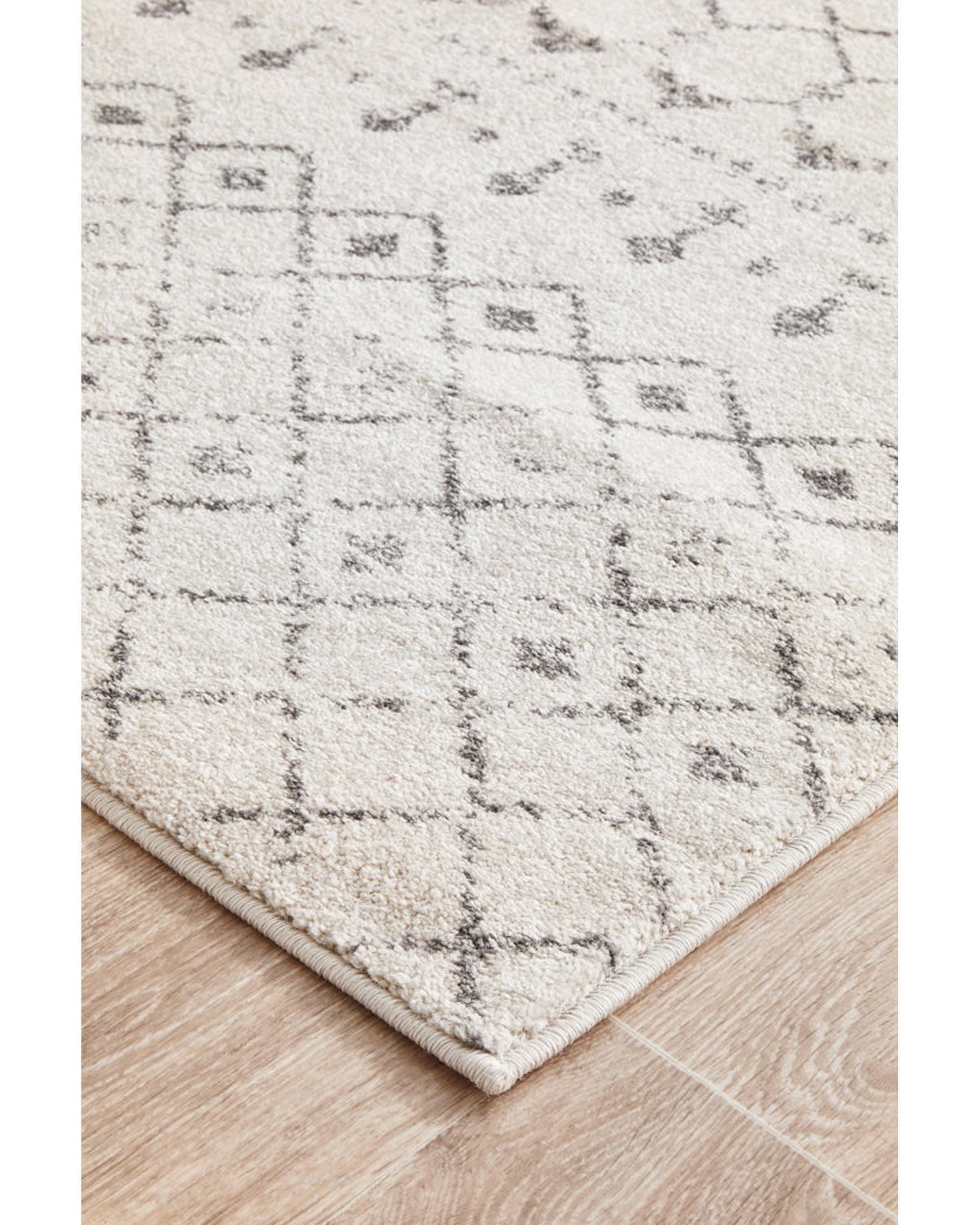 RUG CULTURE Rugs Chrome Elsa Silver Runner Rug