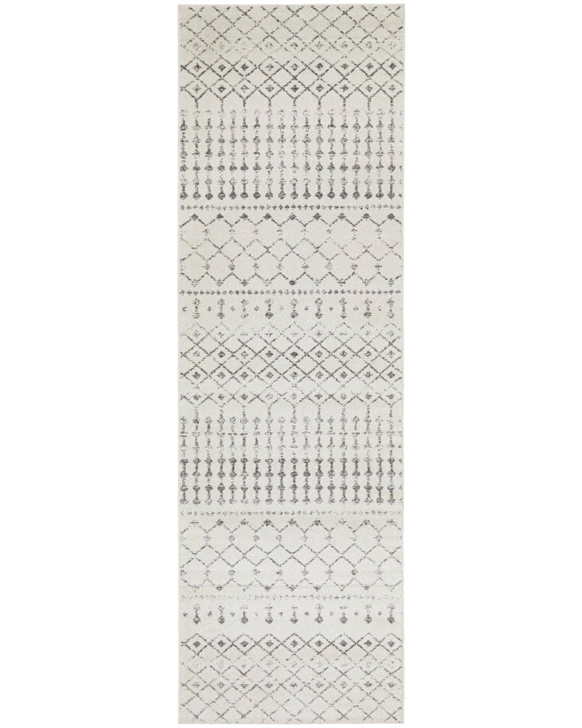 RUG CULTURE Rugs Chrome Elsa Silver Runner Rug