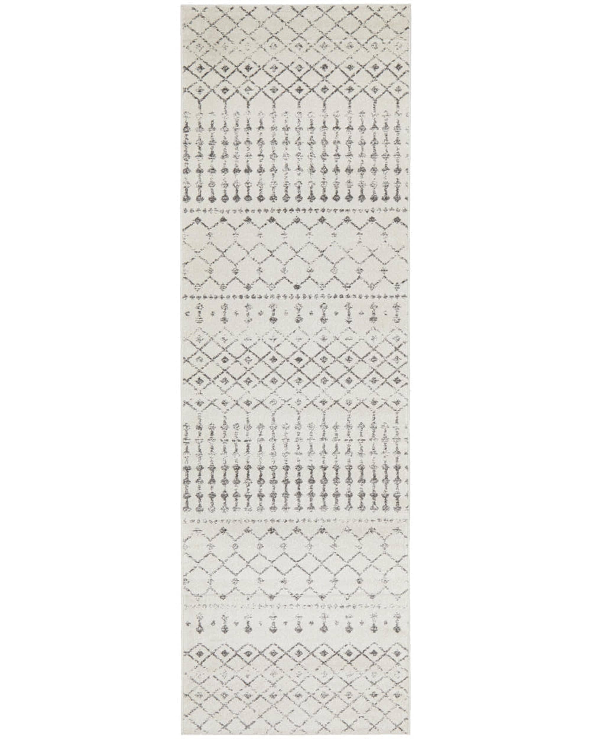 RUG CULTURE Rugs Chrome Elsa Silver Runner Rug