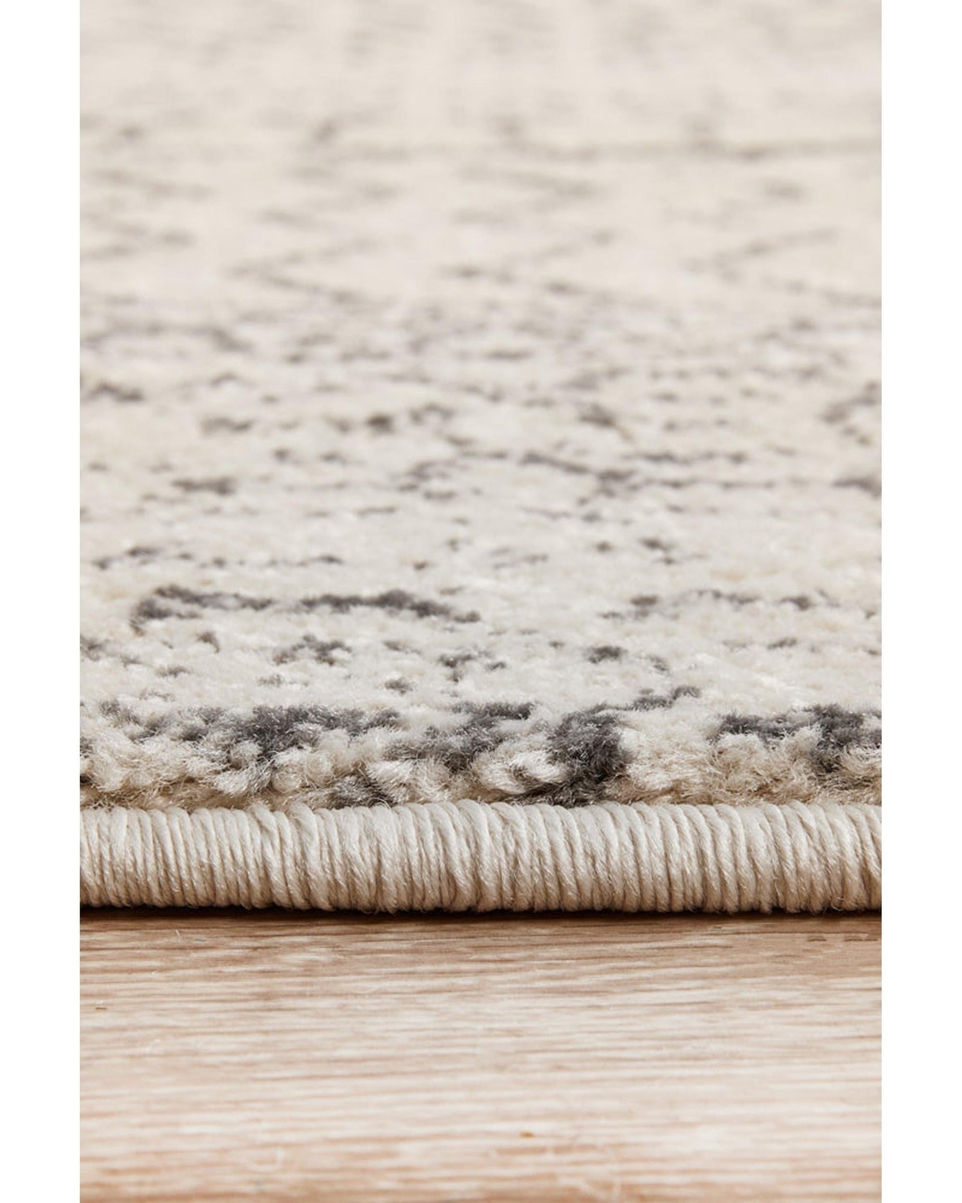 RUG CULTURE Rugs Chrome Harper Silver Round Rug