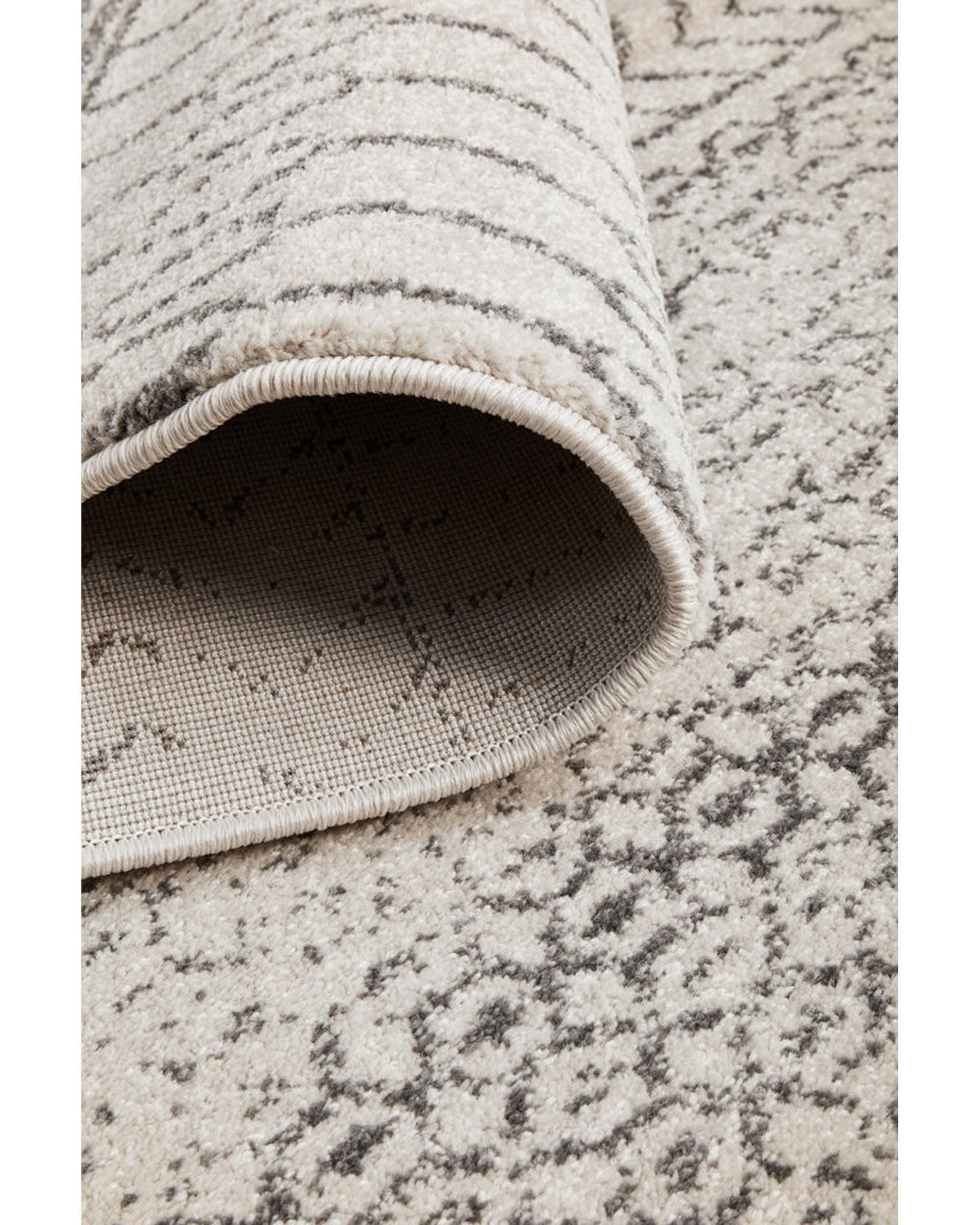 RUG CULTURE Rugs Chrome Harper Silver Rug