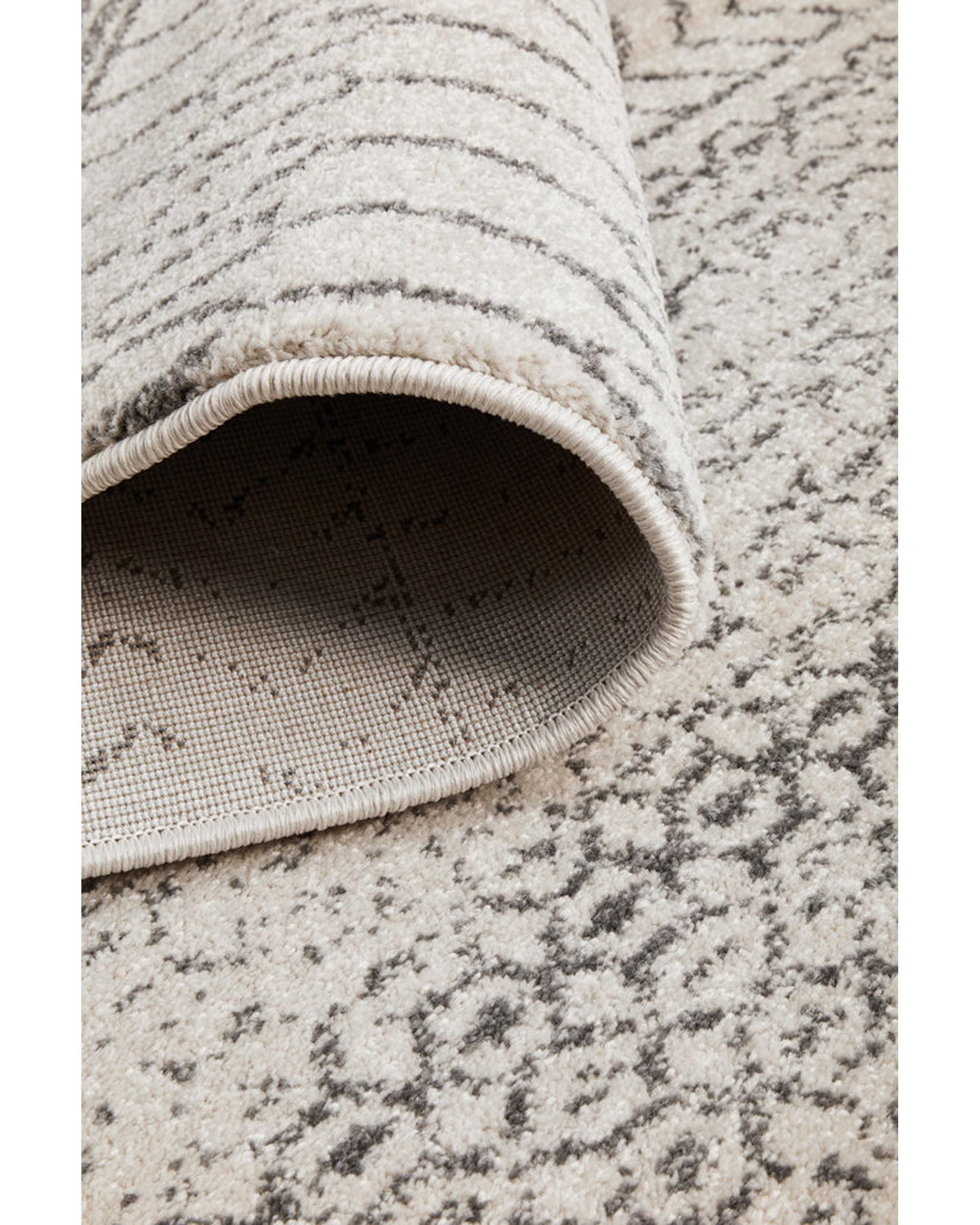 RUG CULTURE Rugs Chrome Harper Silver Rug