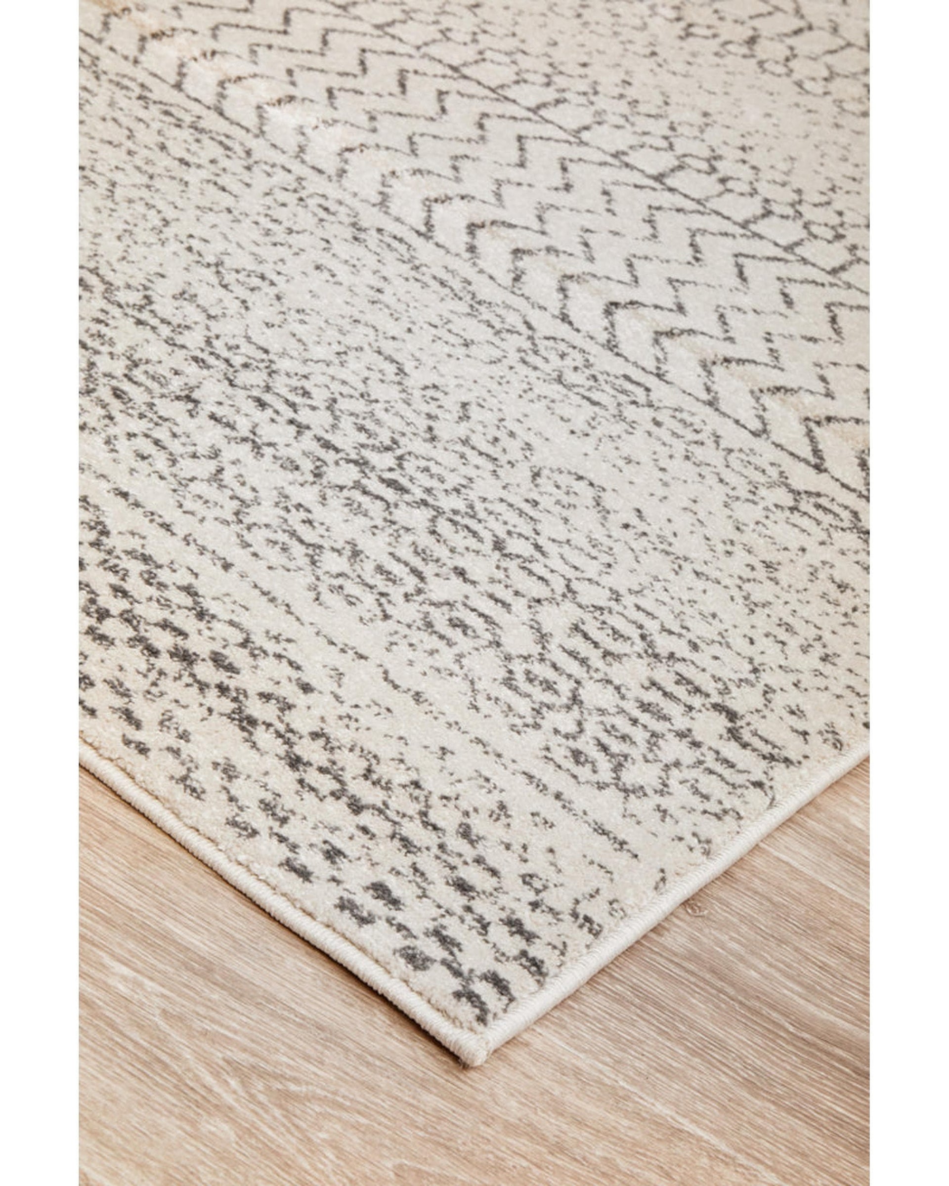 RUG CULTURE Rugs Chrome Harper Silver Rug