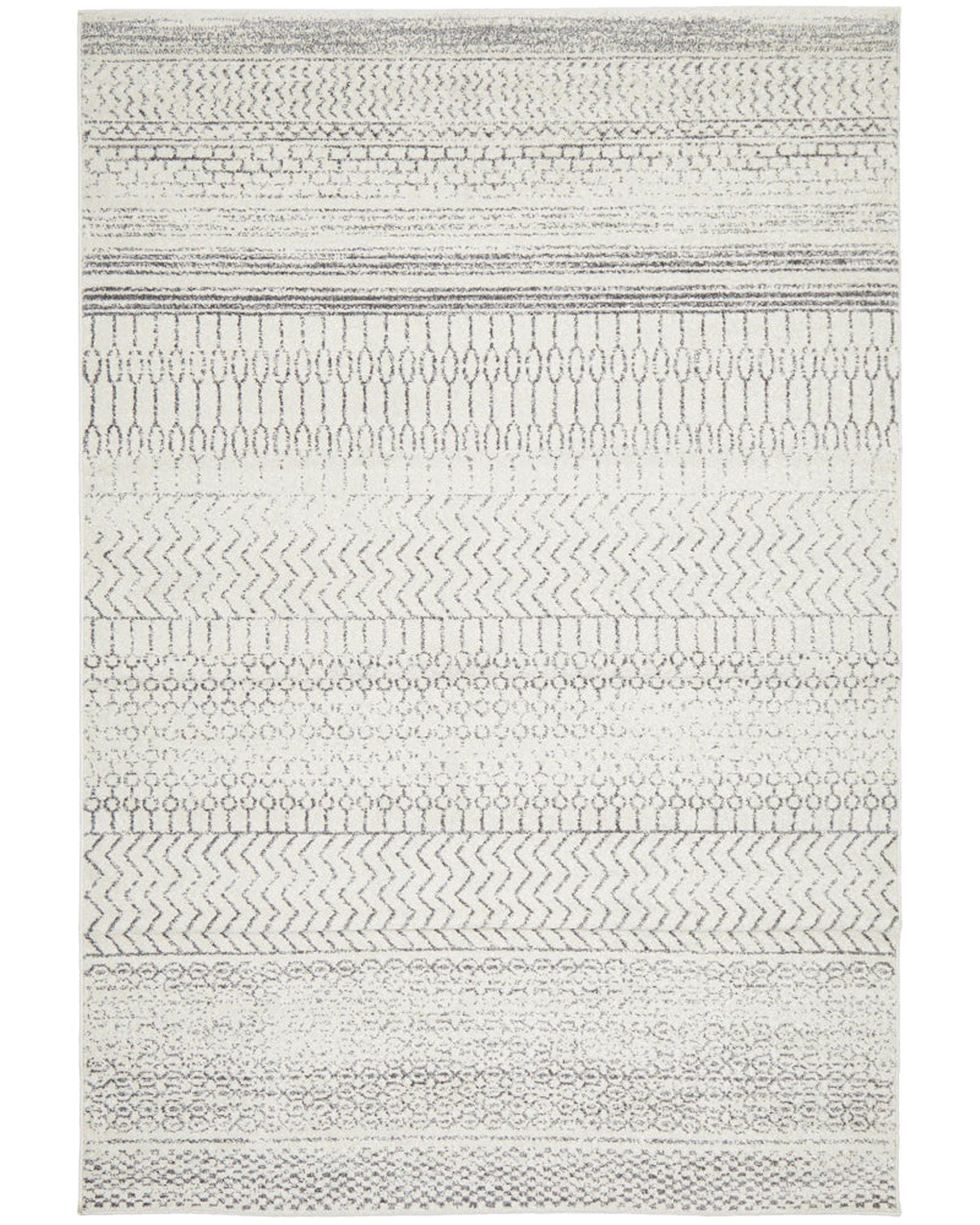 RUG CULTURE Rugs Chrome Harper Silver Rug