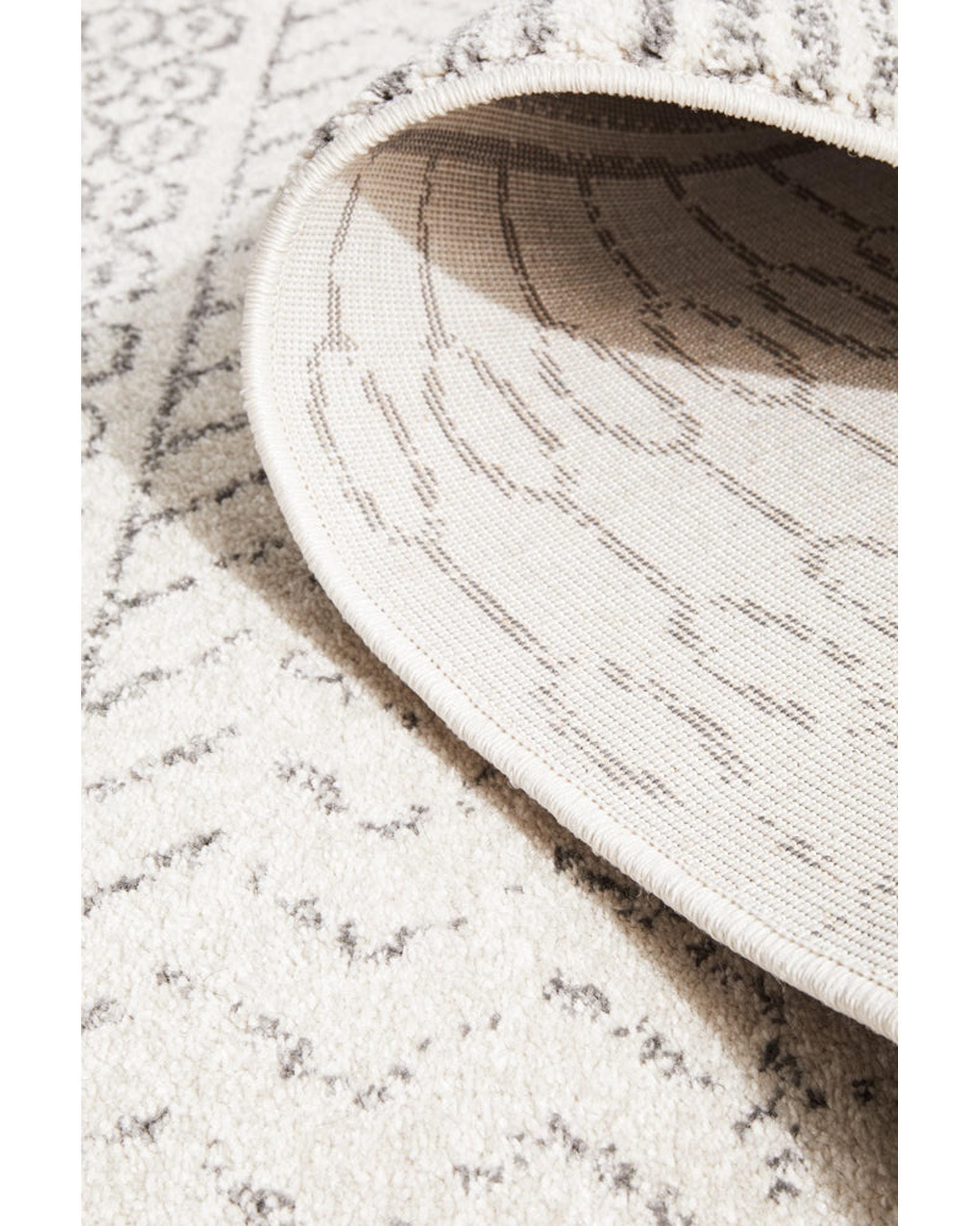 RUG CULTURE Rugs Chrome Harper Silver Runner Rug
