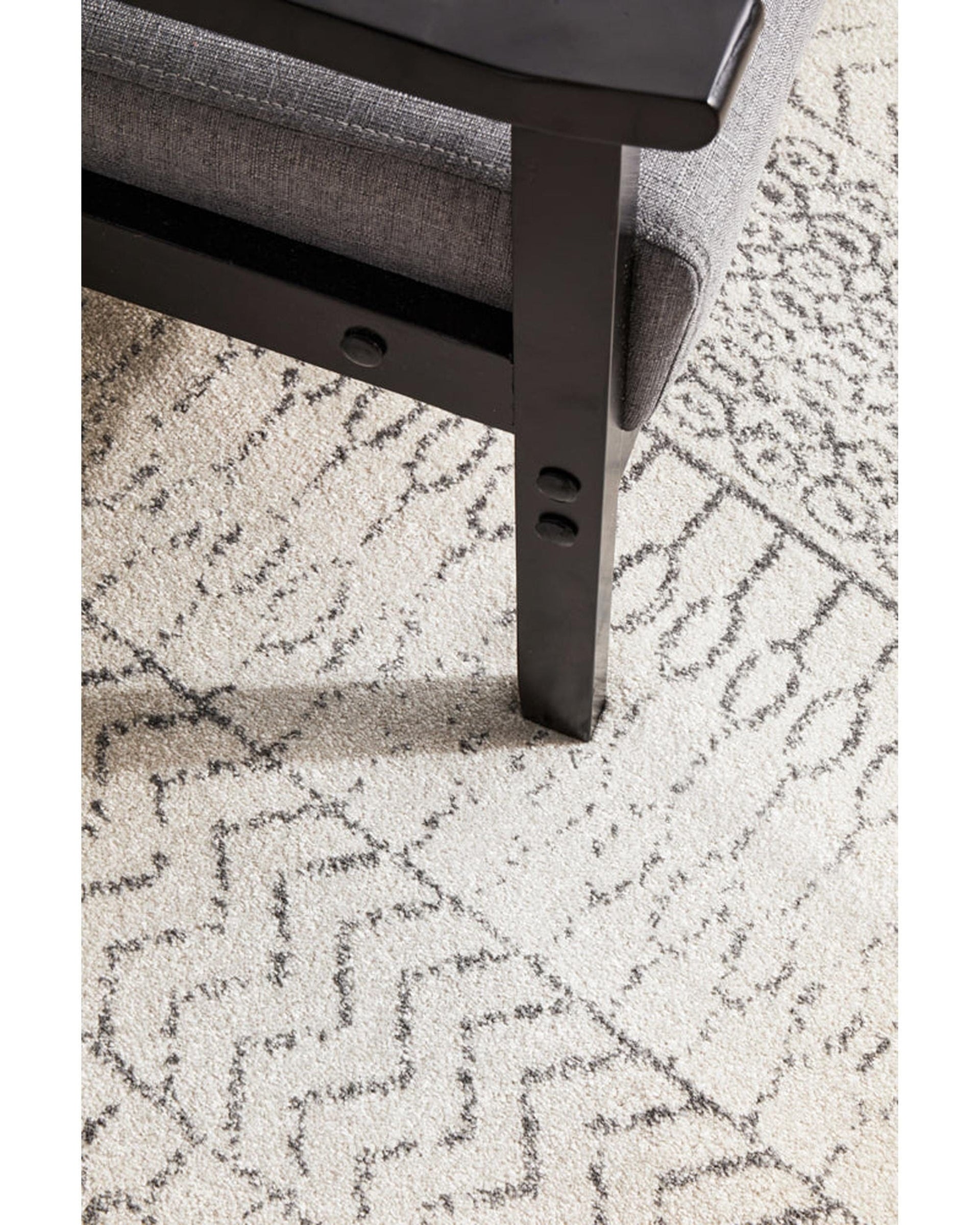 RUG CULTURE Rugs Chrome Harper Silver Runner Rug