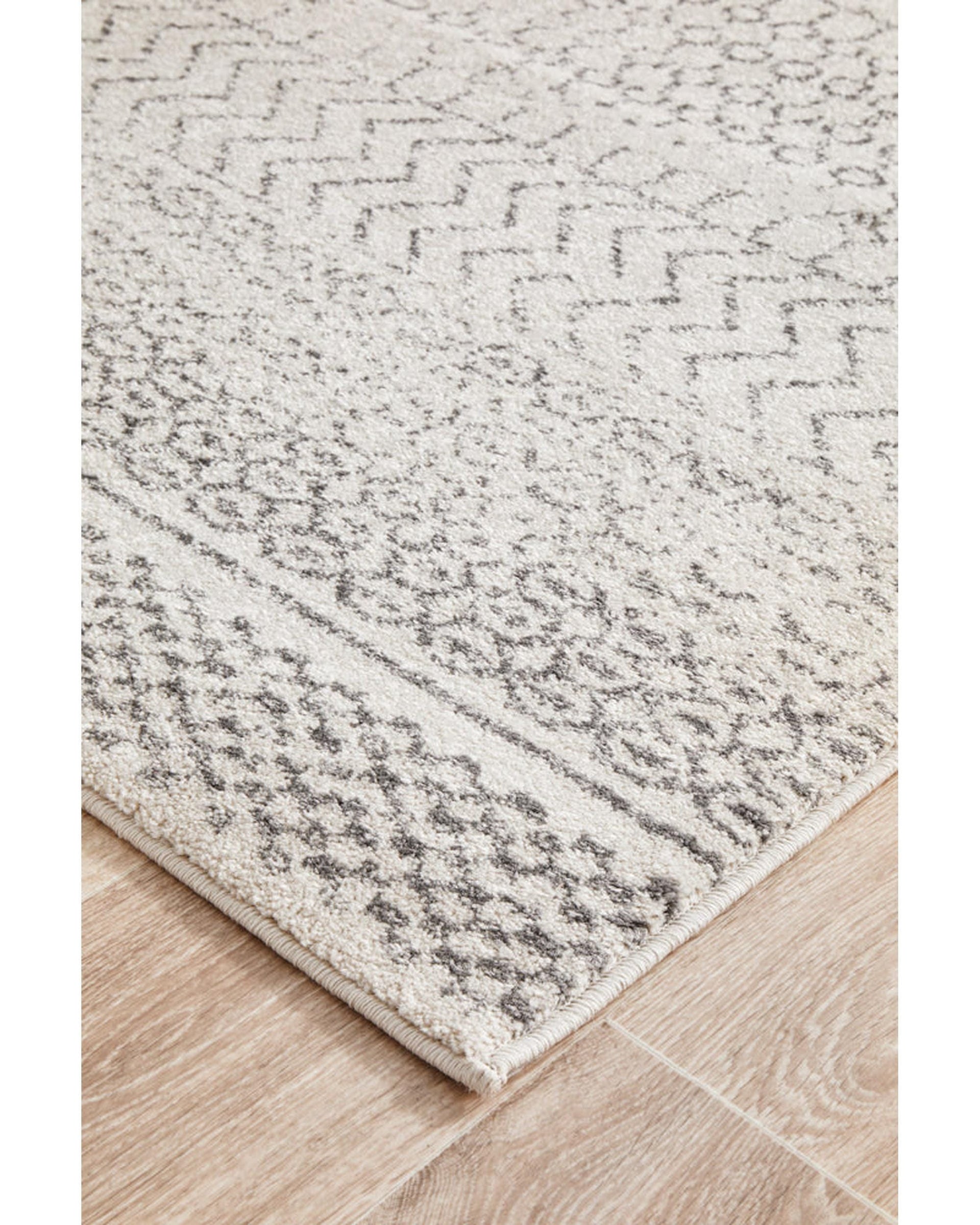 RUG CULTURE Rugs Chrome Harper Silver Runner Rug