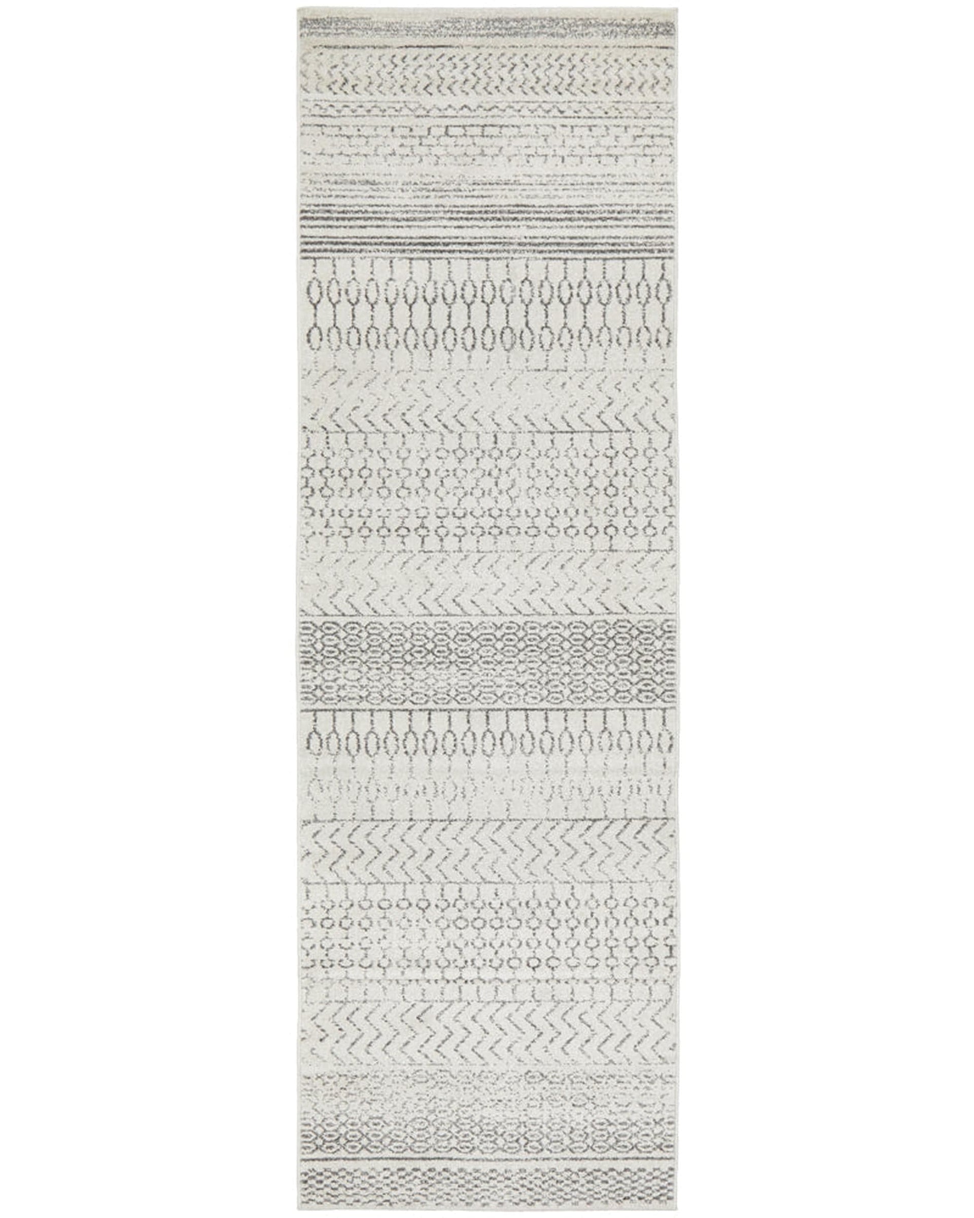 RUG CULTURE Rugs Chrome Harper Silver Runner Rug
