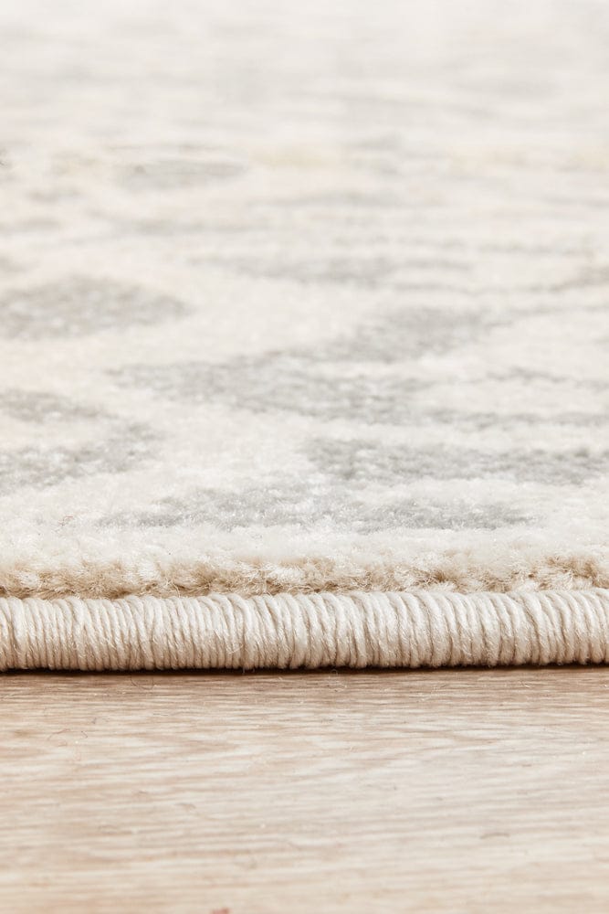 RUG CULTURE Rugs Chrome Lydia Silver Round Rug
