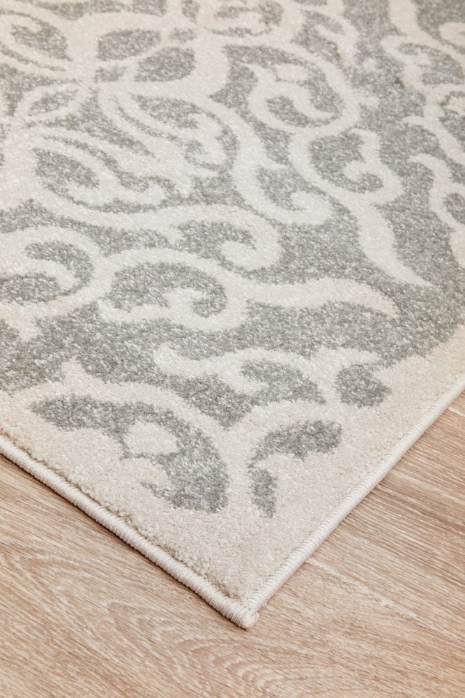 RUG CULTURE Rugs Chrome Lydia Silver Rug