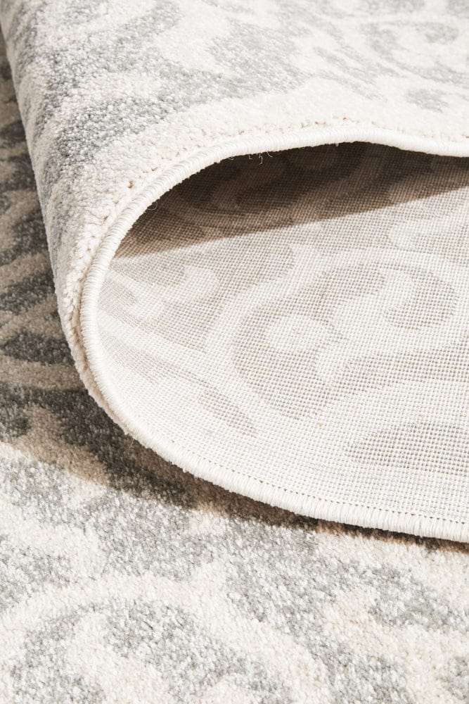 RUG CULTURE Rugs Chrome Lydia Silver Runner Rug