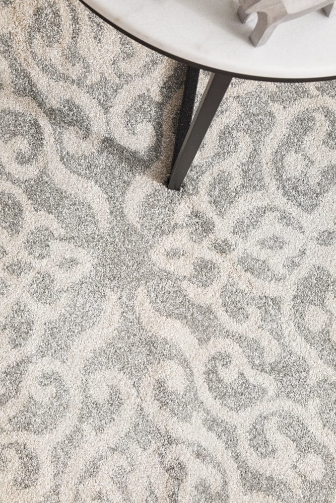 RUG CULTURE Rugs Chrome Lydia Silver Runner Rug