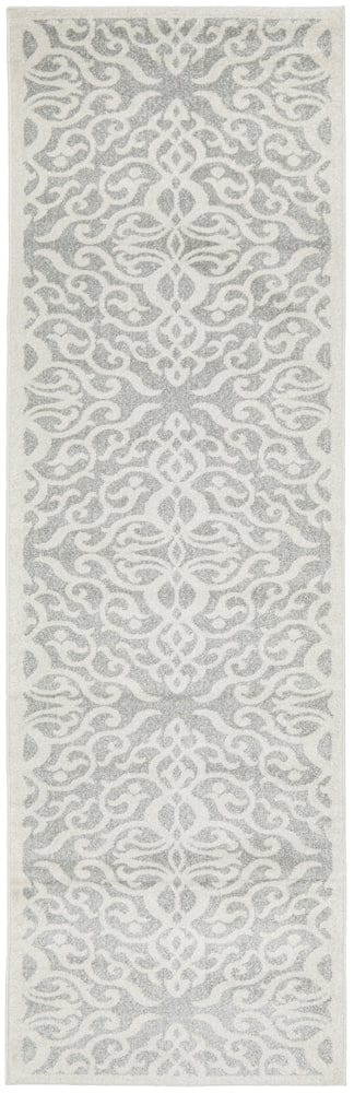 RUG CULTURE Rugs Chrome Lydia Silver Runner Rug