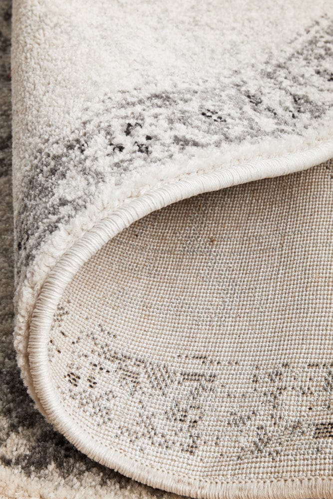 RUG CULTURE Rugs Chrome Rita Silver Round Rug
