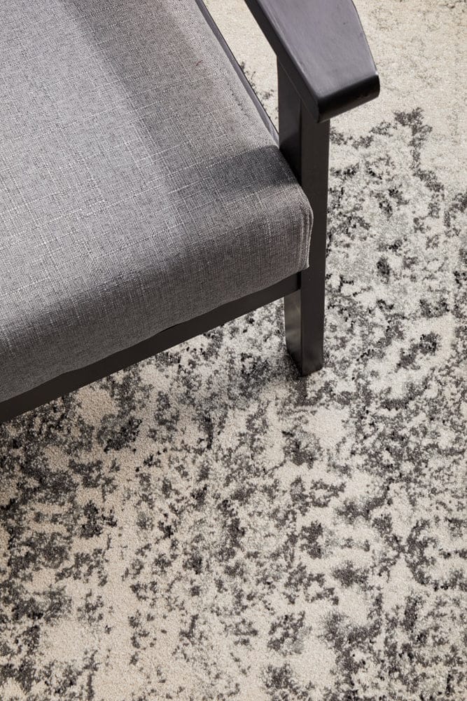 RUG CULTURE Rugs Chrome Rita Silver Round Rug
