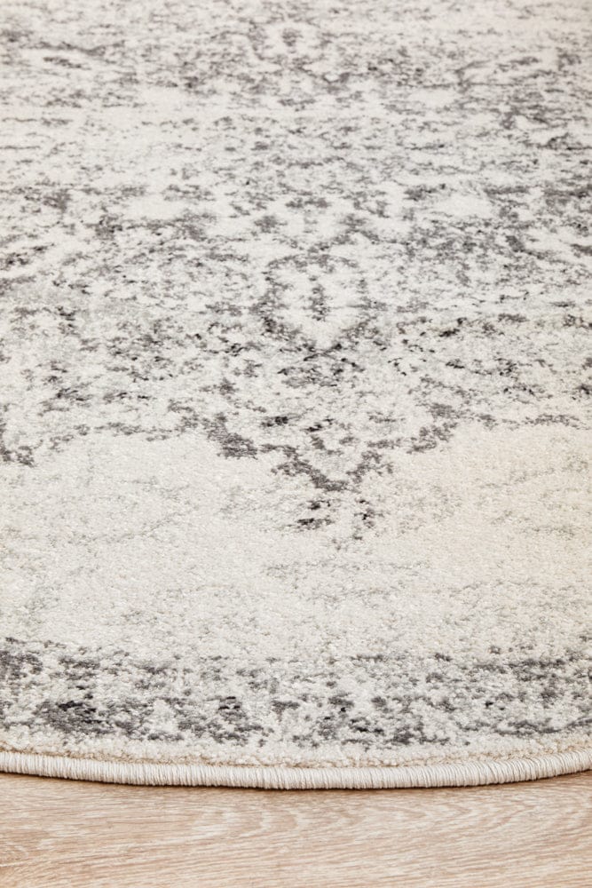 RUG CULTURE Rugs Chrome Rita Silver Round Rug