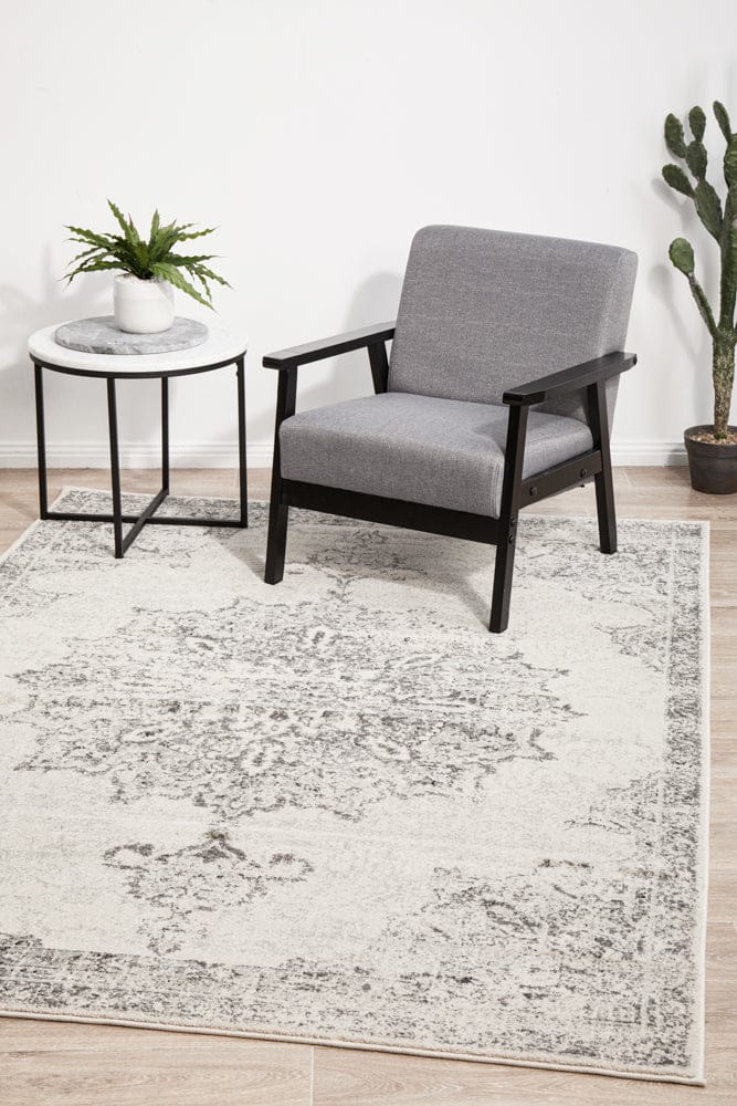 RUG CULTURE Rugs Chrome Rita Silver Rug