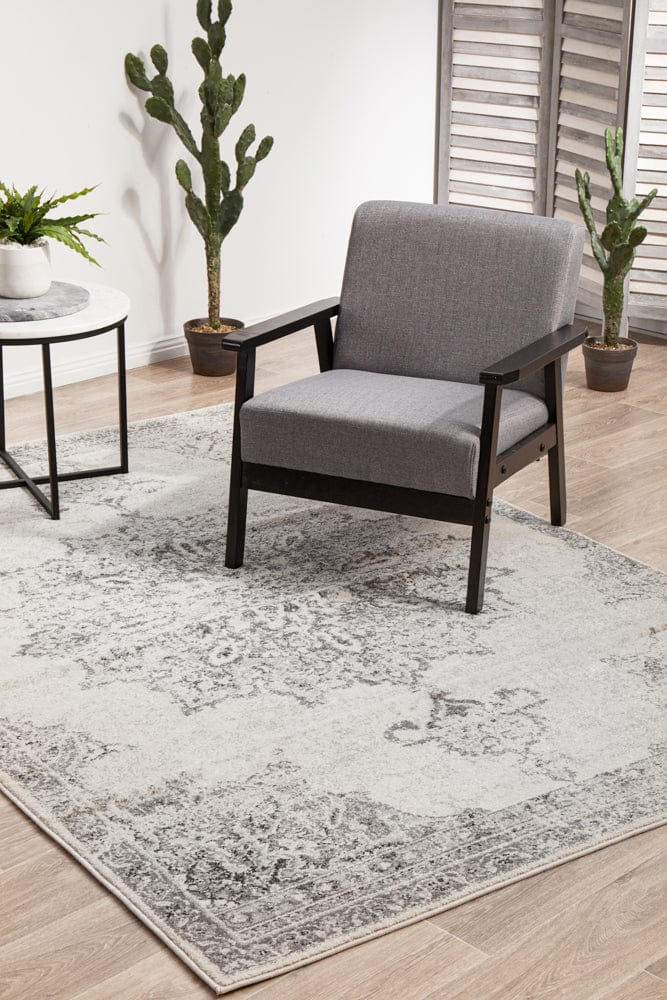 RUG CULTURE Rugs Chrome Rita Silver Rug