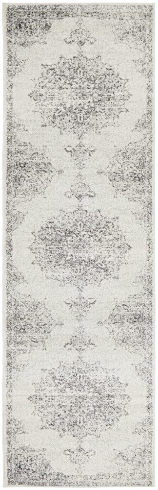RUG CULTURE Rugs Chrome Rita Silver Runner Rug