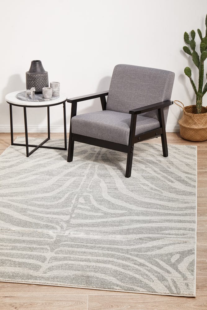 RUG CULTURE Rugs Chrome Savannah Silver Rug