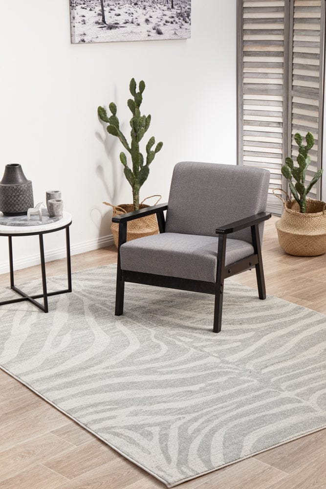RUG CULTURE Rugs Chrome Savannah Silver Rug
