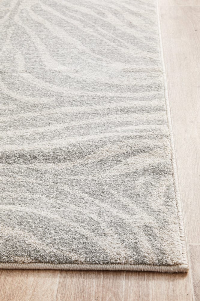 RUG CULTURE Rugs Chrome Savannah Silver Runner Rug