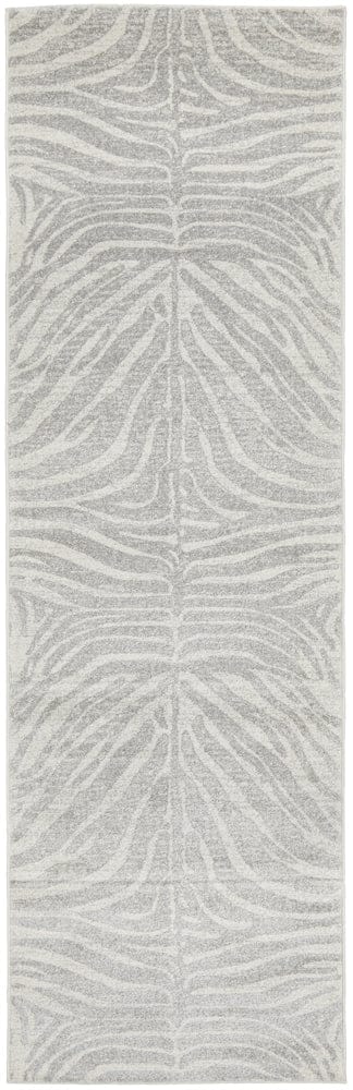 RUG CULTURE Rugs Chrome Savannah Silver Runner Rug