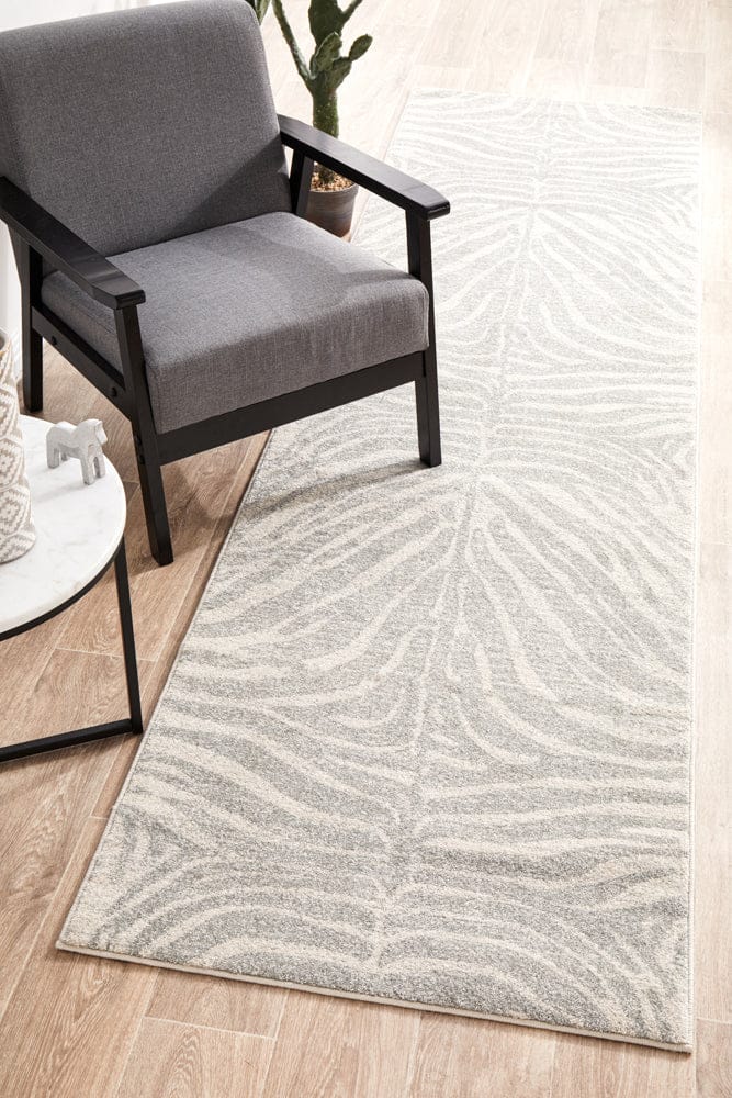 RUG CULTURE Rugs Chrome Savannah Silver Runner Rug