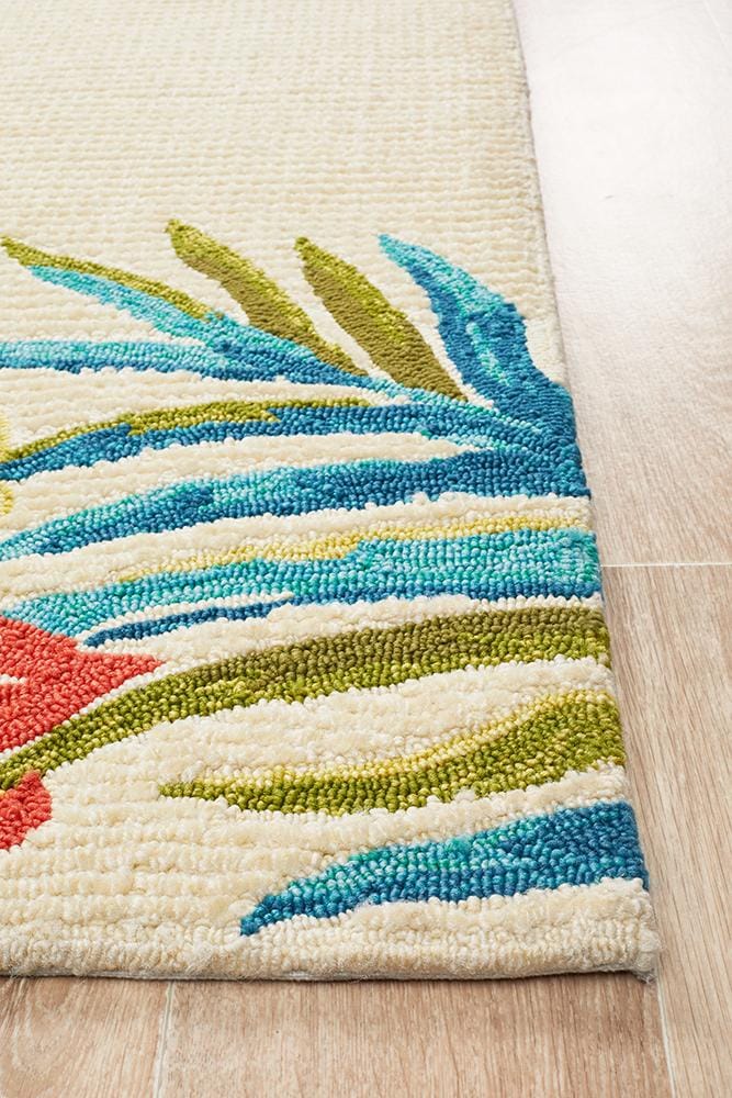 Rug Culture Rugs Copacabana Anna Floral Indoor Outdoor Rug Cream