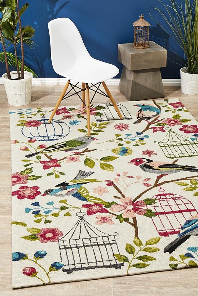 Rug Culture Rugs Copacabana Finch and Nest Exquisite Indoor Outdoor Rug Cream