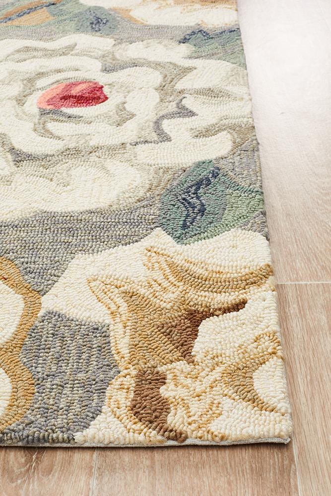 Rug Culture Rugs Copacabana Gorgeous Peony Grey Indoor Outdoor Rug