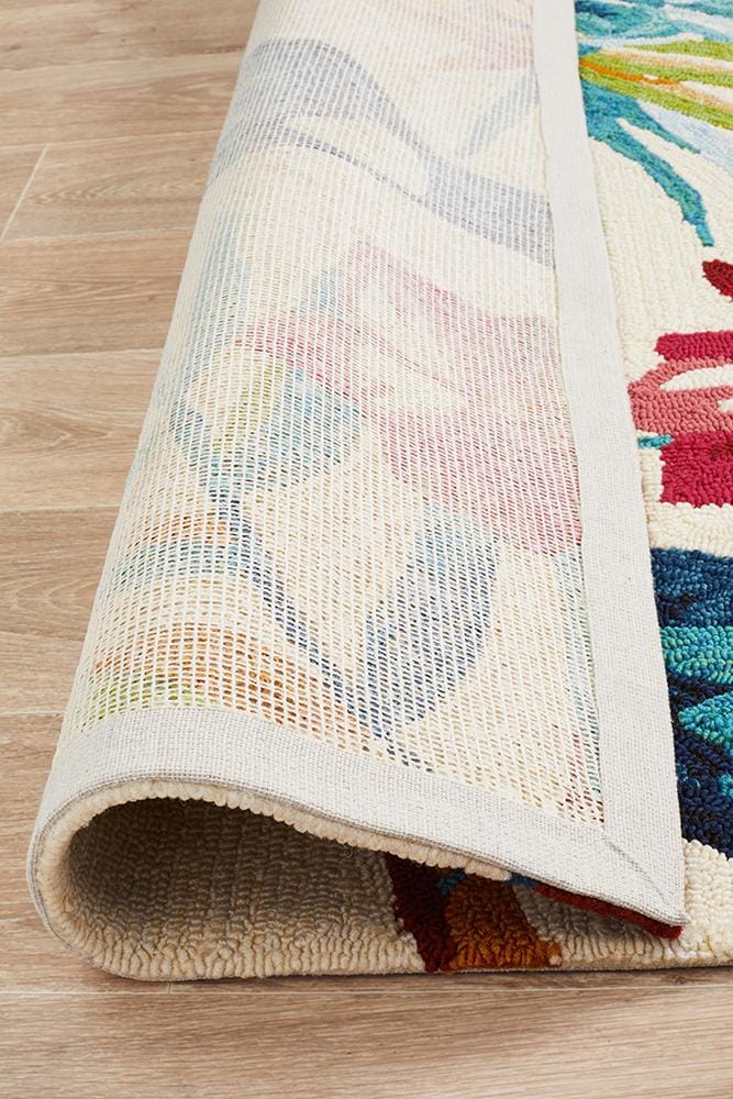 Rug Culture Rugs Copacabana Toucan Tropical Indoor Outdoor Rug Cream