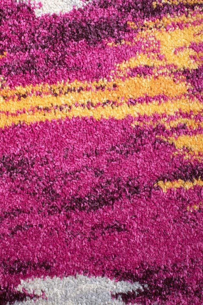 Rug Culture Rugs Dimensions Divinity Burst Aubergine Modern Rug