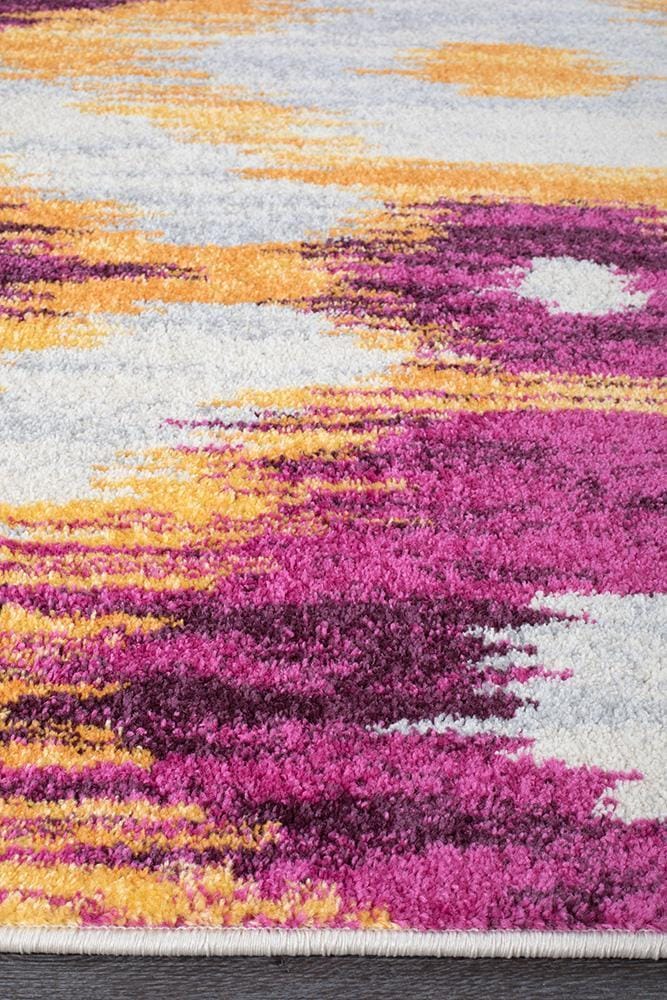 Rug Culture Rugs Dimensions Divinity Burst Aubergine Modern Rug