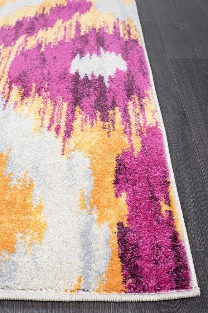 Rug Culture Rugs Dimensions Divinity Burst Aubergine Modern Rug