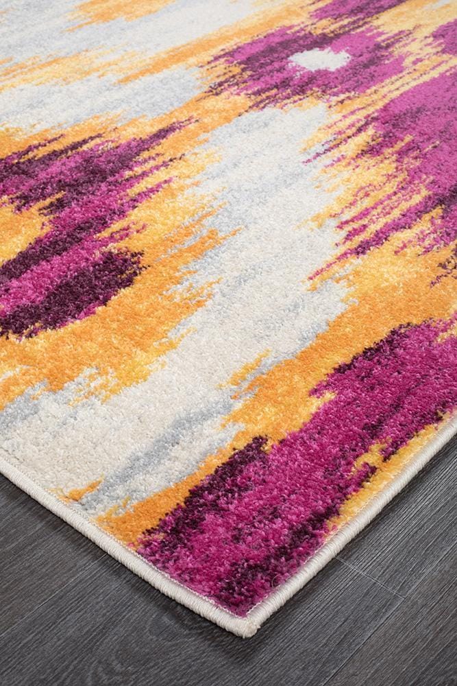 Rug Culture Rugs Dimensions Divinity Burst Aubergine Modern Rug