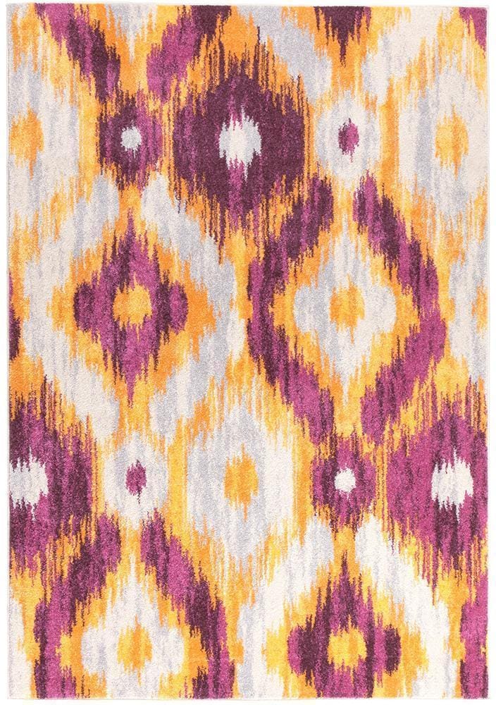 Rug Culture Rugs Dimensions Divinity Burst Aubergine Modern Rug