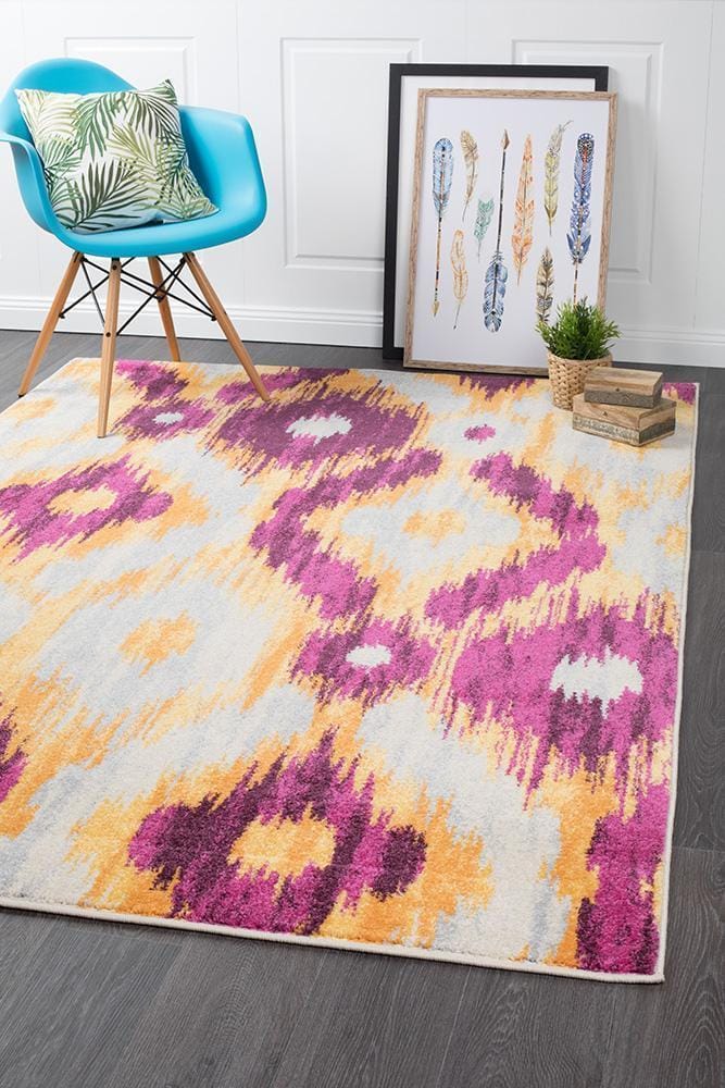 Rug Culture Rugs Dimensions Divinity Burst Aubergine Modern Rug
